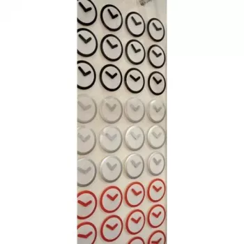 NeXtime klok 2615zi Focus, Ø25 cm, sienas, Balts/Sudrabs