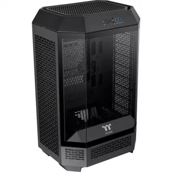 Thermaltake The Tower 300 Black Micro Tower - dators korpuss ar rūdītu stiklu