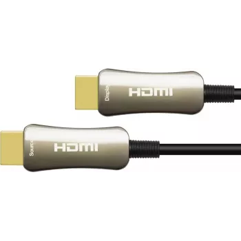Optiskais hibrīda HDMI™ 2.0 savienojuma kabelis, 4K2K / UHD 60Hz, apzeltīts spraudnis un vara kontakti, melns, 3m, PYTHON® sērija (GC-M0146)