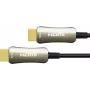 Optiskais hibrīda HDMI™ 2.0 savienojuma kabelis, 4K2K / UHD 60Hz, apzeltīts spraudnis un vara kontakti, melns, 3m, PYTHON® sērija (GC-M0146)