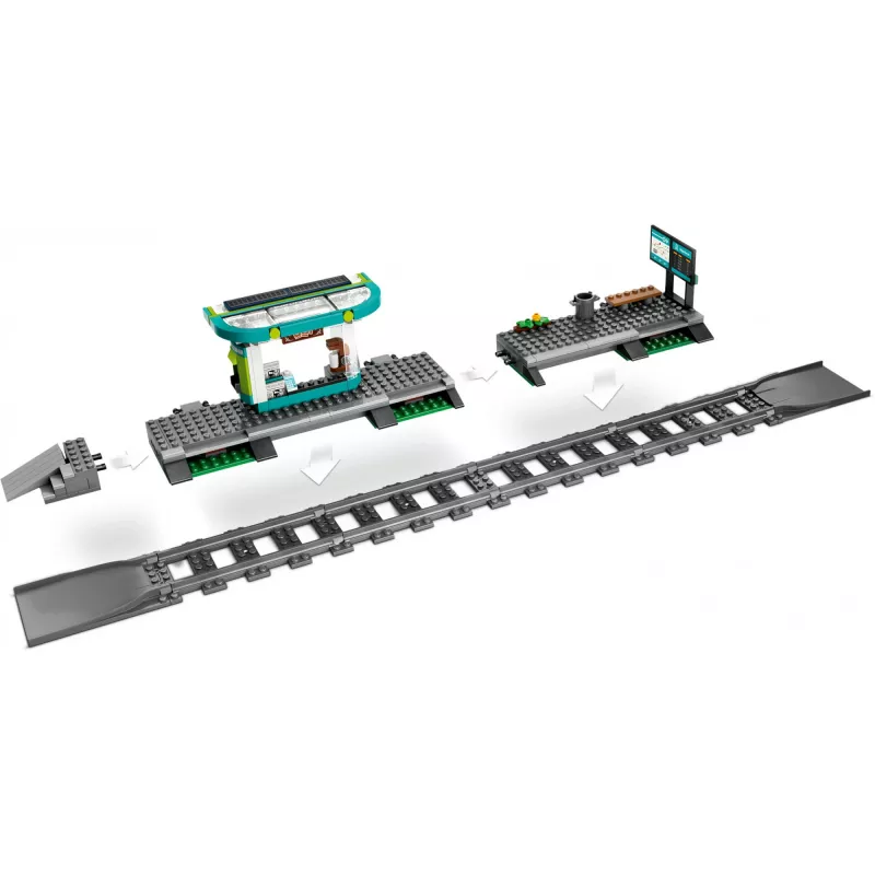 LEGO City tramvajs un stacija – būvējams komplekts bērniem no 7 gadiem