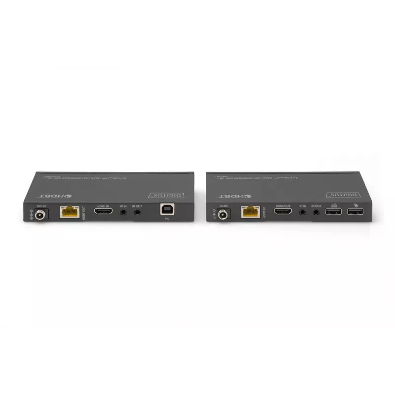 KVM pagarinātāju komplekts Digitus 4K HDBaseT HDMI 70 m vadu