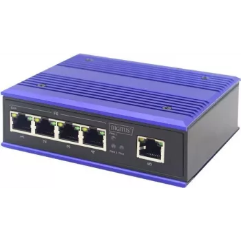 Tīkla slēdzis Digitus 4 Portu Fast Ethernet Industriāls Nekonfigurējams