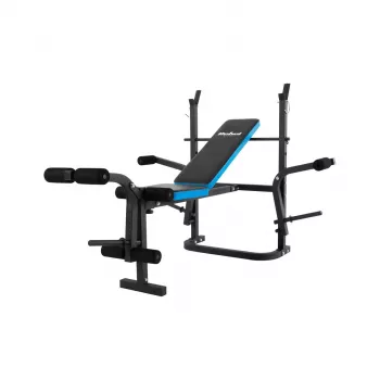 Pielāgojams daudzfunkcionāls treniņu sols Rebel RBA-2007 — regulējama atzveltne un sēdeklis, salokāms, 1610×1300×1005 mm, 18.6 kg