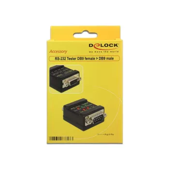 Savienotājs DeLOCK 2xDB9 87713 Melns