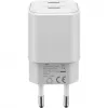 USB-C Divu Ātrās Uzlādes Lādētājs Nano, PD, GaN, 35 W (Balts, 2x USB-C, Power Delivery 3.0)