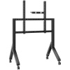 Mobilais TV statīvs ONKRON TS2081-B 70–110 collu televizoriem, melns, uz riteņiem, tērauds, 125 kg, VESA 200x200–1000x800