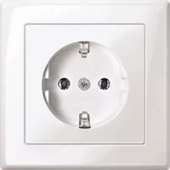 Kontaktligzda CEE 7/3 Merten MEG2301-1519 Balta