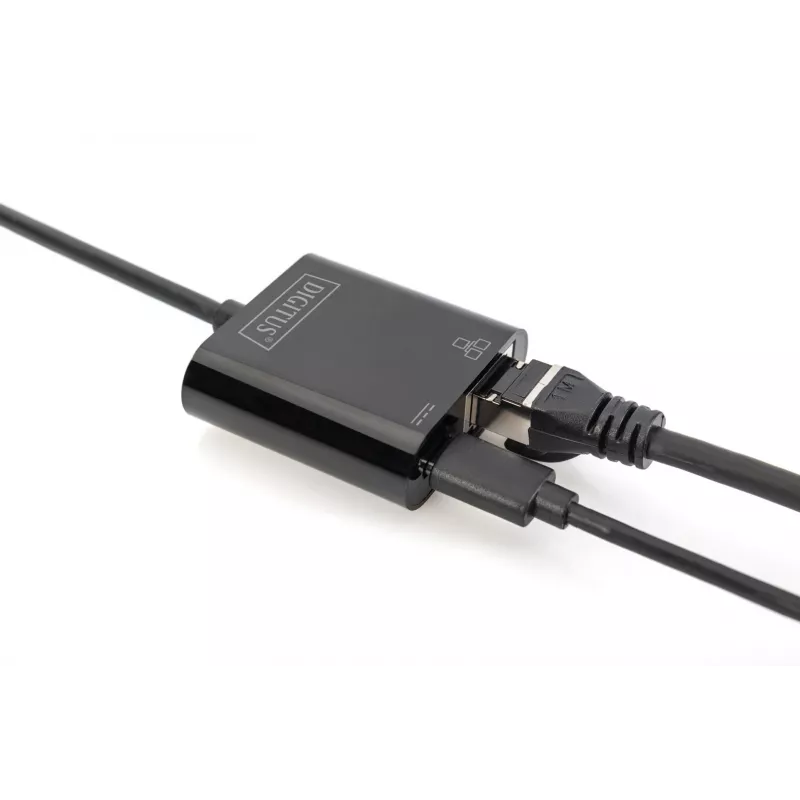Digitus DN-3027 USB Type-C Gigabit Ethernet adapteris ar Power Delivery