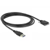 USB kabelis DeLOCK 83599 USB 3.2 Gen 1 3m USB A Micro-USB B Melns