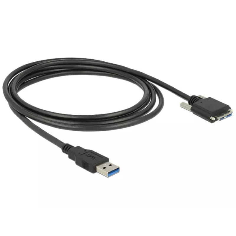 USB kabelis DeLOCK 83599 USB 3.2 Gen 1 3m USB A Micro-USB B Melns