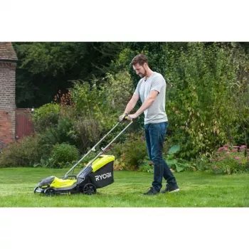 Ryobi OLM1833B zāles pļāvējs Stumjamais zāles pļāvējs Akumulators Melns, Zaļš