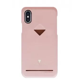 VixFox aizmugurējais vāciņš iPhone XSMAX ar kartes slotu, rozā