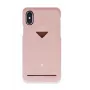 VixFox aizmugurējais vāciņš iPhone XSMAX ar kartes slotu, rozā