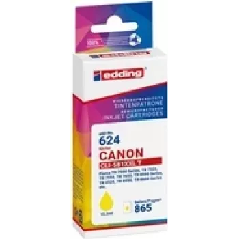 edding printer kasetne EDD-624 dzeltena saderīga ar Canon CLI-581XXL Y
