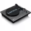 Lenco LS-10 Black – Belt-drive audio atskaņotājs ar iebūvētiem skaļruņiem, 33/45 RPM, RCA izeja, austiņu ligzda