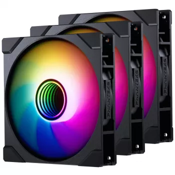 PHANTEKS M25G2-140 D-RGB Reverse Blade 140mm 3-pack Melns - Korpusa ventilatori