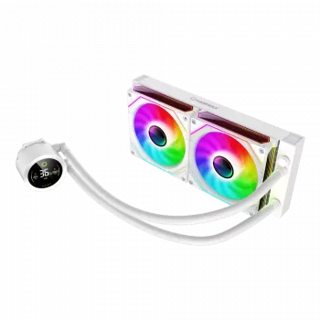 Gamemax ICEBURG 240 DIGITAL WH | Šķidruma dzesēšanas sistēma CPU | Balta