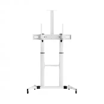 Sbox FS-3610 Grīdas statīvs īpaši lieliem LED TV 60-100 collas 100kg Balts