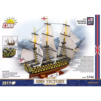 Būvkomplekts Cobi HMS Victory — 2517 detaļas, detalizēts vēsturisks burinieka modelis
