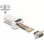 Delock D-Sub 9 pin female to RJ45 female montāžas komplekts baltā krāsā VGA RJ-45
