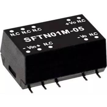 Strāvas adapteris MEAN WELL SFTN01M-05 1 W 5 V Ieeja 10.8–13.2 V