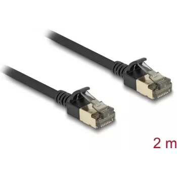 DeLOCK RJ45 Cat.8.1 tīkla kabelis 2m Melns