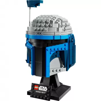 LEGO Star Wars kolekcionējama ķivere Jango Fett 75408 — 616 detaļu, 210×120×110 mm demonstrācijas modelis