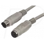 S/CONN 78106-2 PS/2 kabelis 1,8 m, 6-pin Mini-DIN, balts
