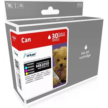 Astar AS46150 atjaunota tintes kasetne Canon PGI-1500XL (CMYK, 4 krāsas) - 1200/1020/780/935 lpp.