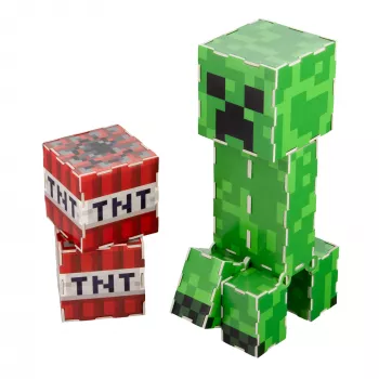 Konstruktoru komplekts Paladone Minecraft Creeper – uzbūvējama Creeper figūra