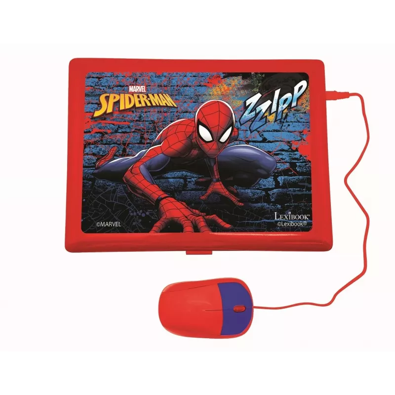 Lexibook Spider-Man Trīsvalodu Izglītojošs Pārnēsājamais Dators UA/ENG/PL 186 Aktivitātes