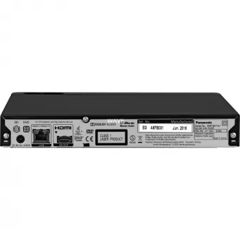 Panasonic Blu-ray atskaņotājs DMP-BDT167EG ar Xvid, MKV, MP4, FLAC, MP3, AAC, ALAC, DSD, Wi-Fi un USB savienojamību