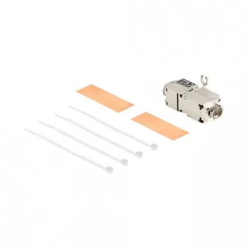 DeLOCK 88198 Tīkla kabeļa savienotājs LSA uz LSA Cat.6A STP 31,6mm Nerūsējošais tērauds