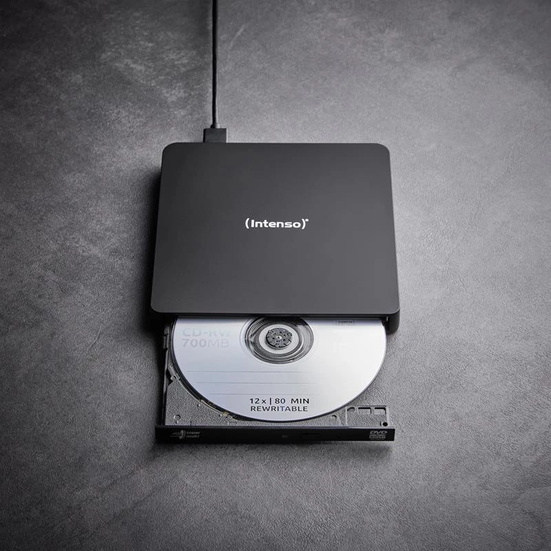Ārējais DVD RW diskdzinis Intenso USB 3.2 Melns