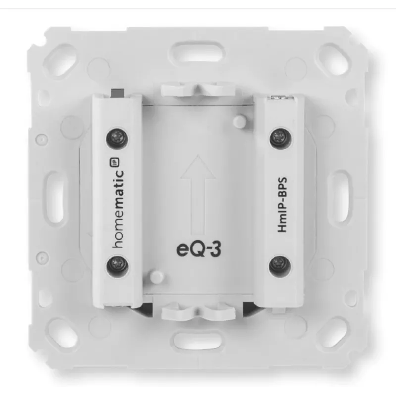 Bezvadu sienas spiedpogas slēdzis Homematic IP HmIP-BPS, balts, IP20, 71×71×43 mm