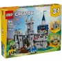 Konstruktors LEGO Creator 3-in-1 Viduslaiku bruņinieka pils komplekts 31168 — 1371 detaļa, 6 minifigūras, vecumam 9+