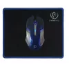 Rebeltec SHERMAN Gaming USB QZERTY Angļu Melna tastatūra ar peli