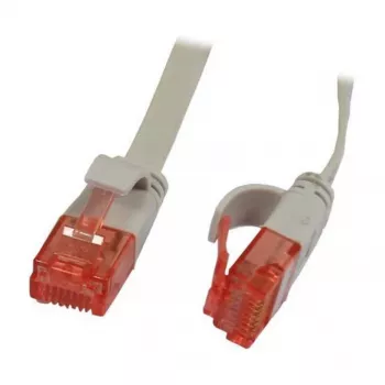 Patch kabelis RJ45 CAT6 250MHz 5m pelēks UTP (U/UTP) PVC plakans Synergy 21