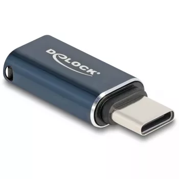 Dzimuma pārveidotājs DeLOCK 60688 USB 2.0 Type-C uz 8-pin Lightning Antracīts