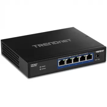 Tīkla slēdzis Trendnet TEG-S750 10G Ethernet 5 porti Melns