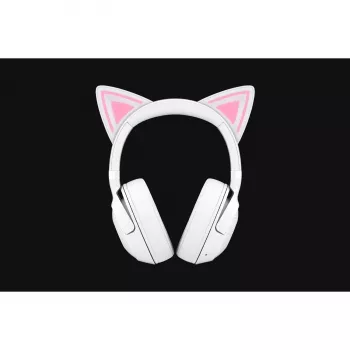 Bezvadu spēļu austiņas Razer Kraken Kitty V2 BT White ar Bluetooth, THX Spatial Audio, RGB apgaismojumu