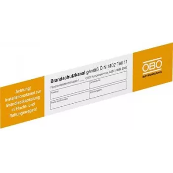 OBO Bettermann elektrotehnikas brīdinājuma zīme (P x A) 250 mm x 43 mm 10 gab. (7214734)