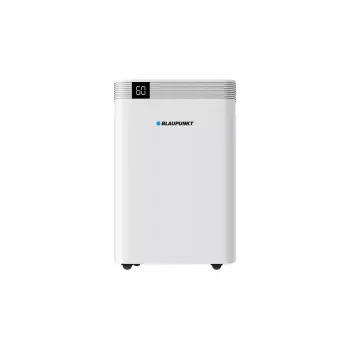 Gaisa sausinātājs BLAUPUNKT ADH601 — 2,5 L tvertne, 16 l/diennaktī, 245 W, 48 dB, Wi‑Fi, 20–40 m², balts