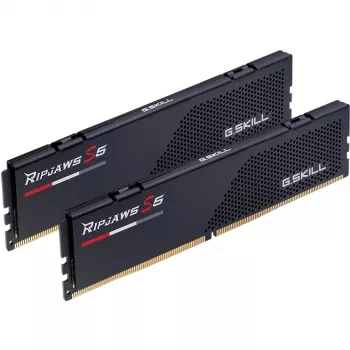 G.Skill Ripjaws S5 64 GB (2x 32 GB) DDR5-5600 Dual-Kit, atmiņa, melna, F5-5600J3636D32GX2-RS5K, Intel XMP
