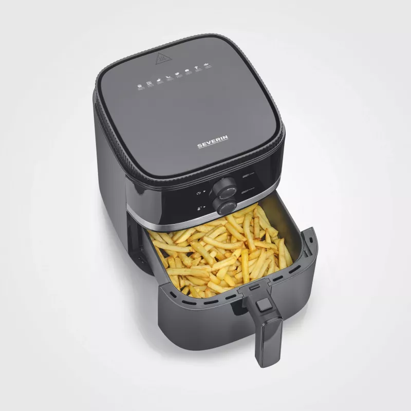 Karstā gaisa fritieris Severin FR 2452 4.3 L 1500 W Melns Sudrabs