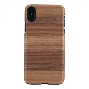 Telefona maciņš man and wood iPhone X/XS, Strato Black, aizsargājoša cietā čaula