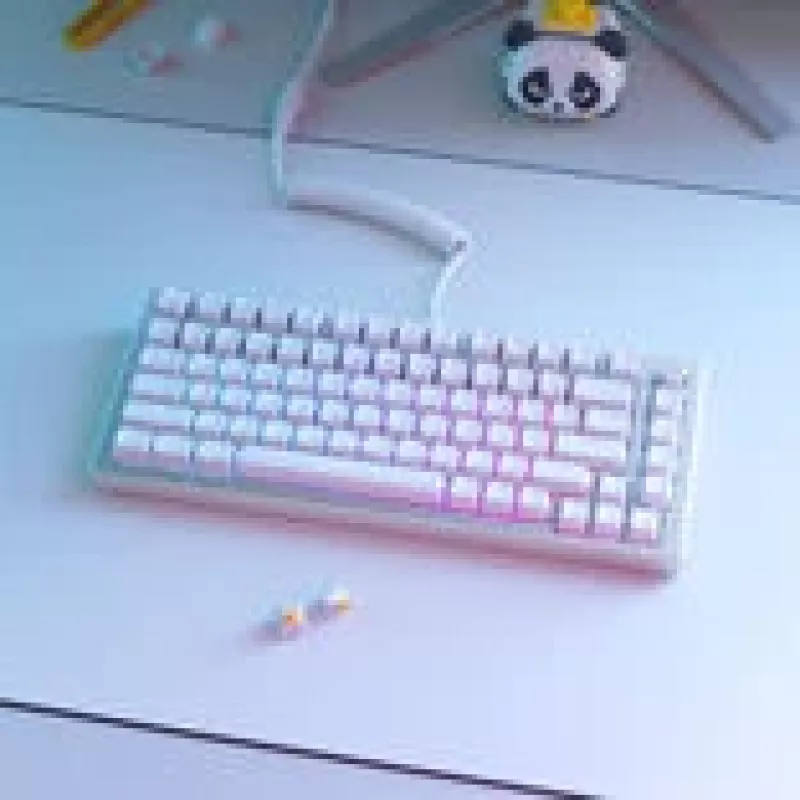 Keycap komplekts GLORIOUS GMMK ABS Doubleshot V2 UK izkārtojums Balts — nomaiņas taustiņi mehāniskajām tastatūrām