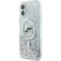 Karl Lagerfeld KLHMP16MLGKCSGH aizmugures vāciņš iPhone 16 Plus, TPU/PC, caurspīdīgs