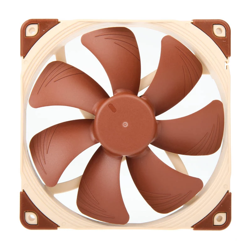 Ventilators Noctua NF-A14 FLX 140 mm korpusa ventilators, 25 mm biezums, 900–1200 RPM, 115,5 m³/h gaisa plūsma, 13,8–19,2 dB